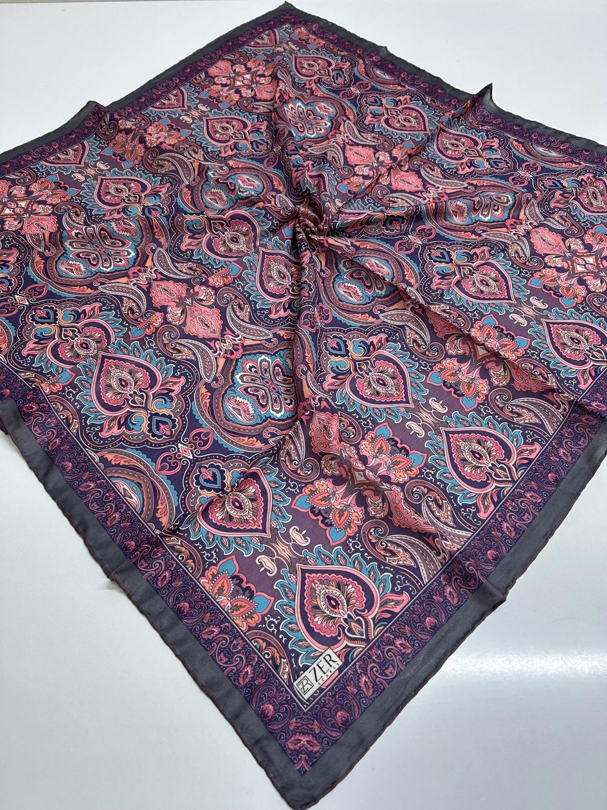 Zer Ethnic Motif Cotton Blend Scarf