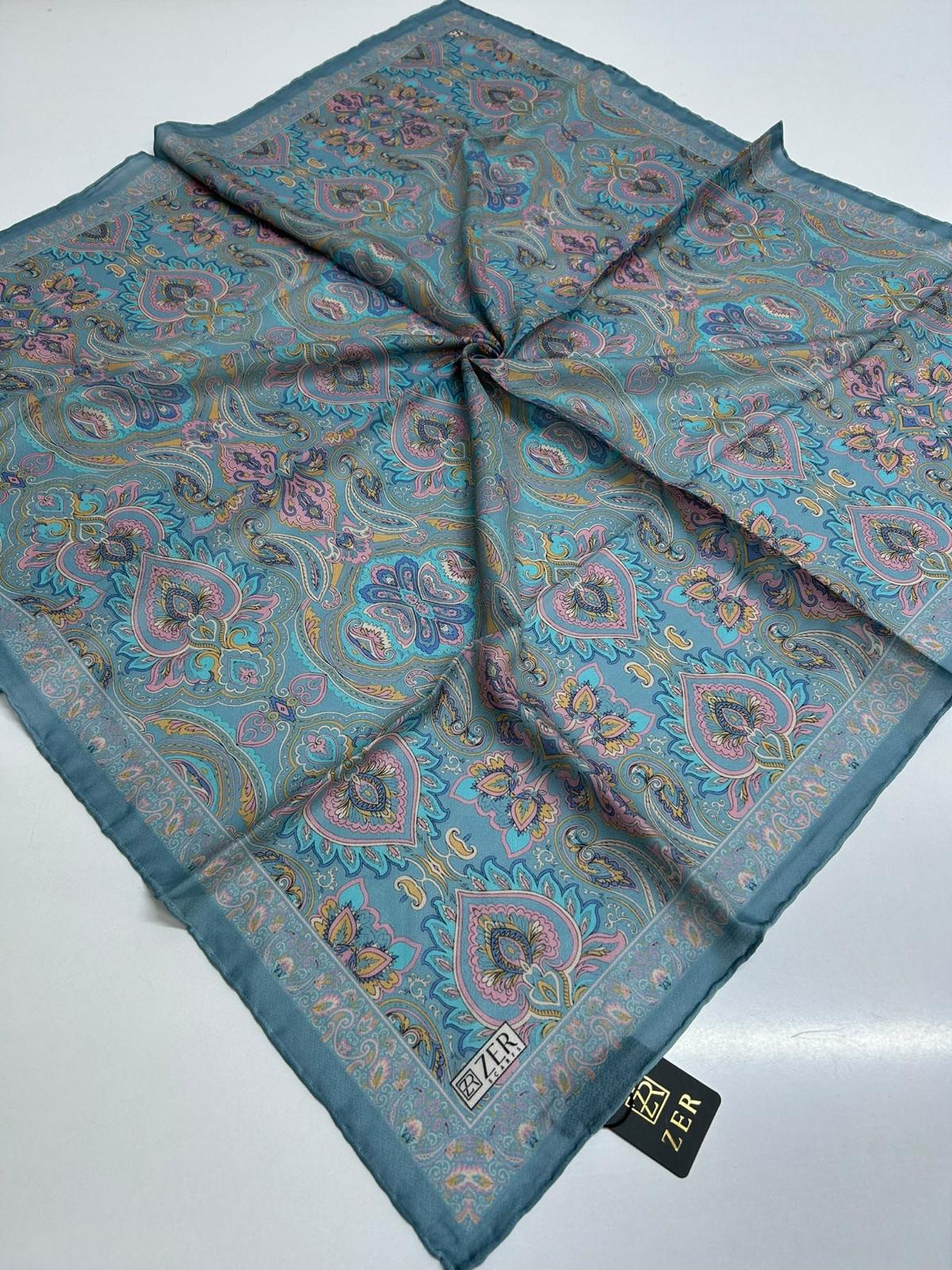 Zer Ethnic Motif Cotton Blend Scarf