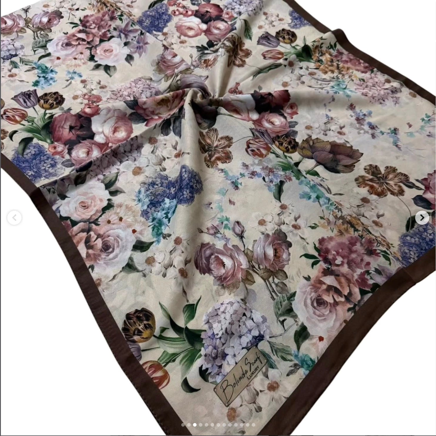 Belinda Vintage Flower Shawl