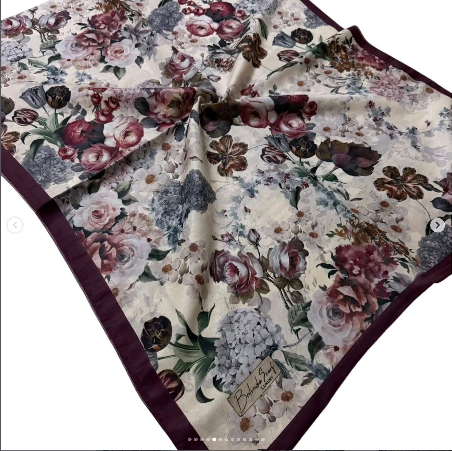 Belinda Vintage Flower Shawl