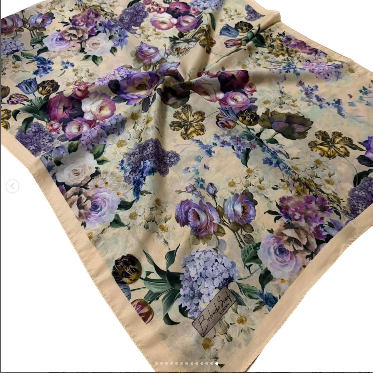 Belinda Vintage Flower Shawl