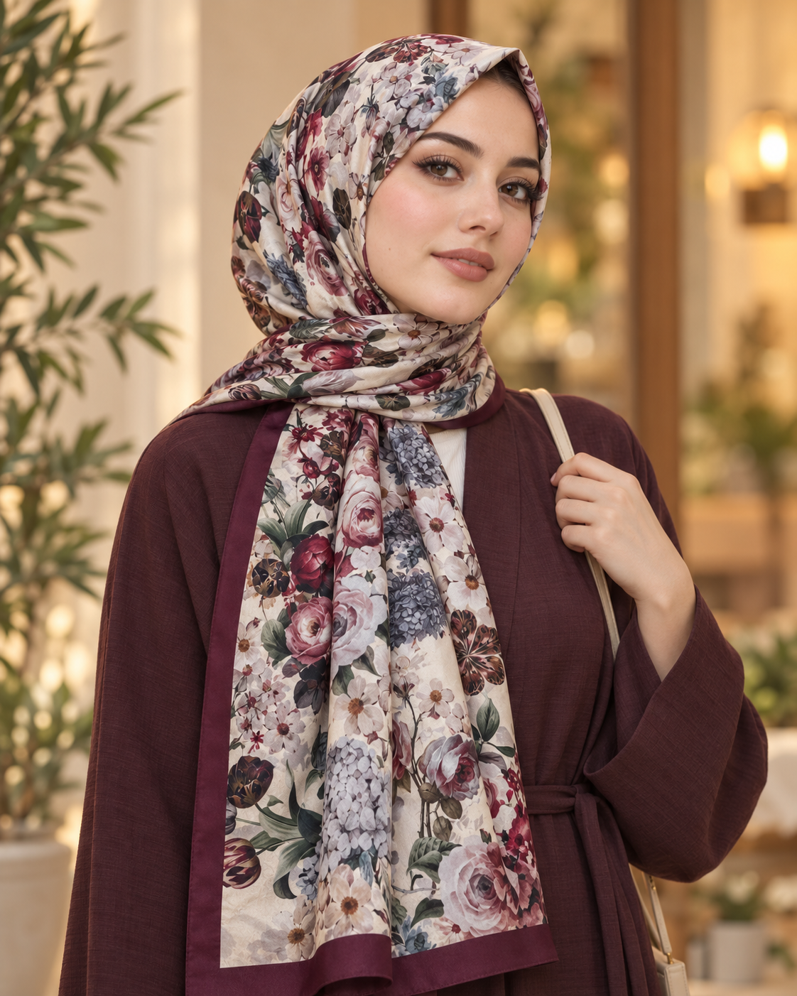 Belinda Vintage Flower Shawl