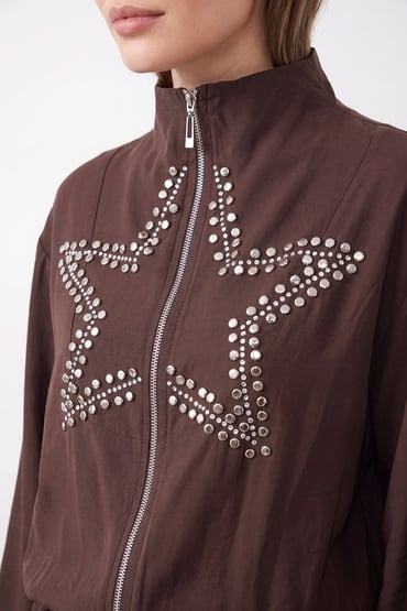 Puane Star-Embellished Skirt Set - Brown