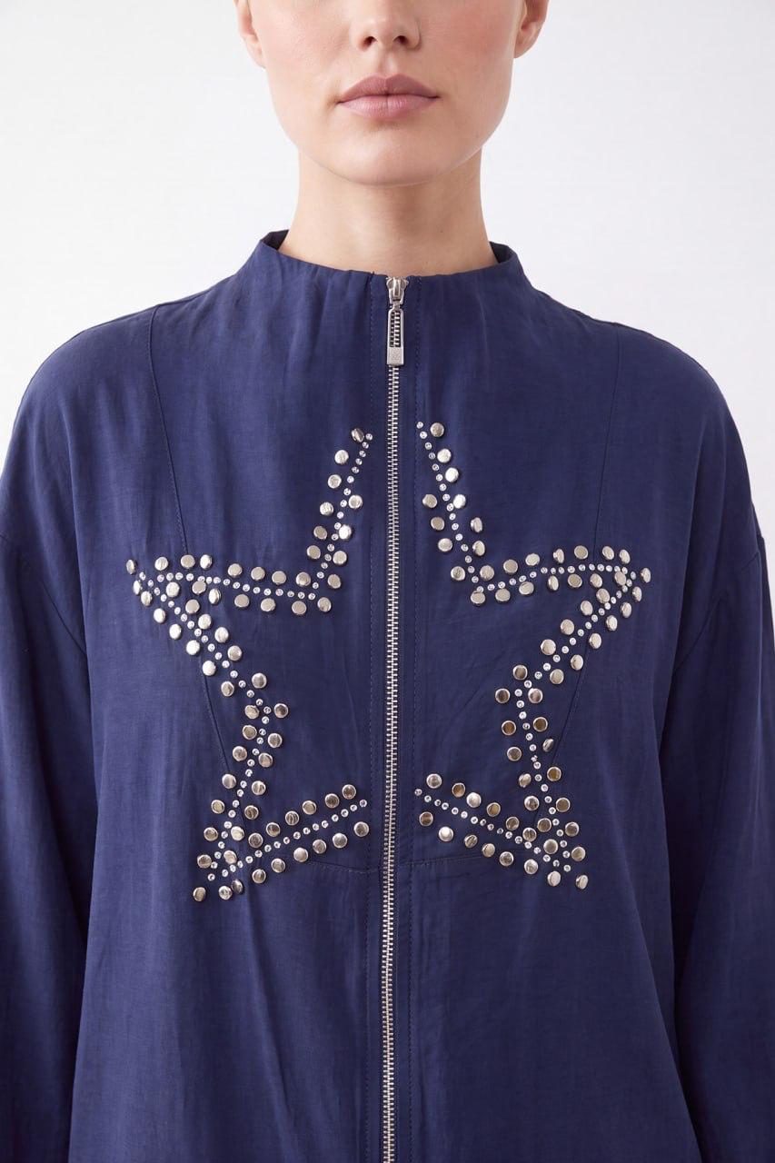 Puane Star-Embellished Skirt Set - Navy