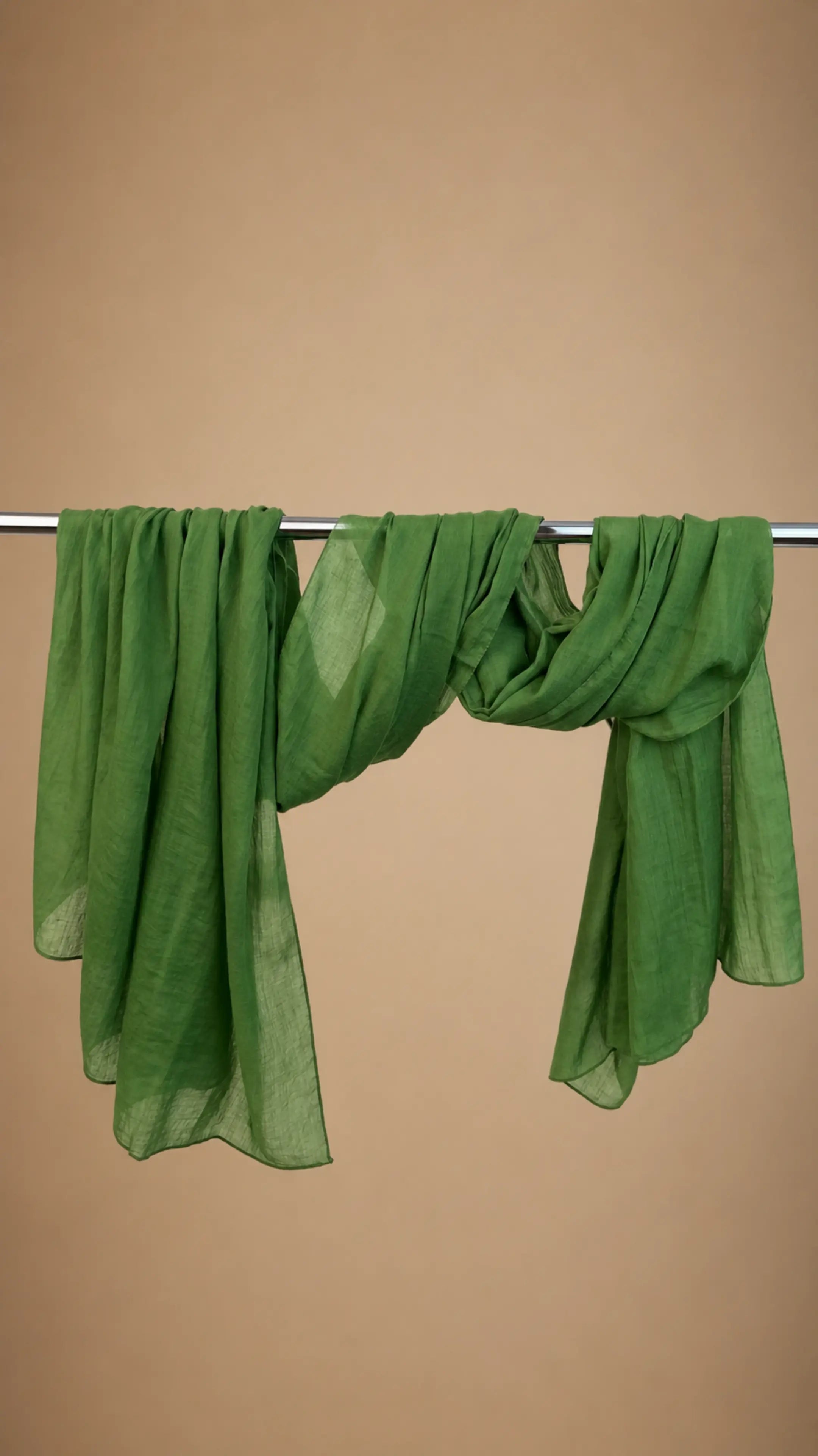 Zer Mocha Cotton Shawl - Matcha