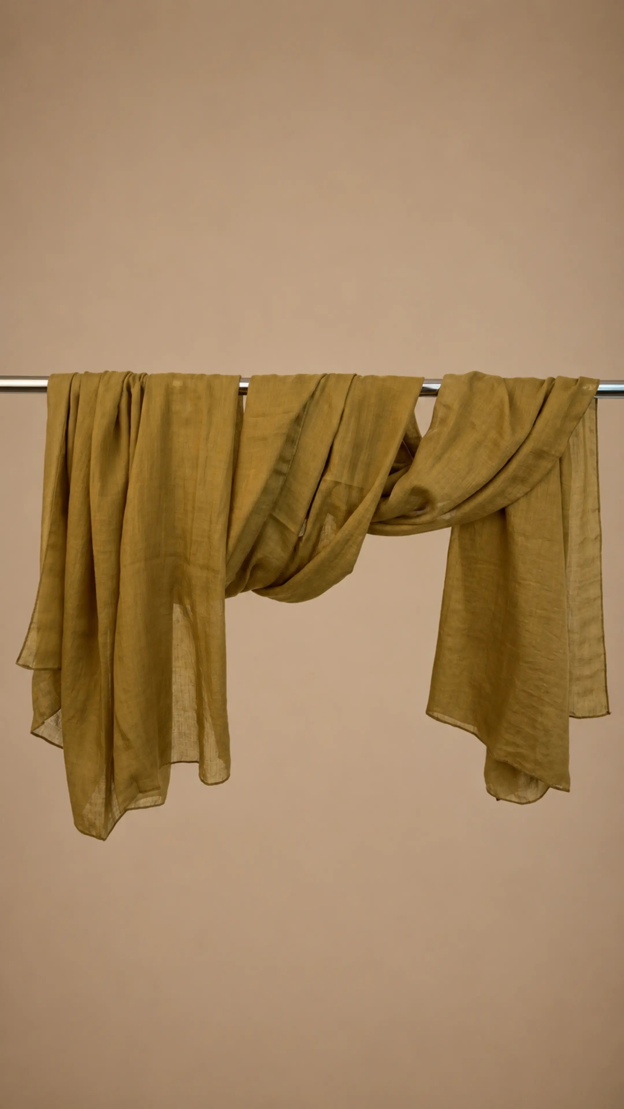 Zer Mocha Cotton Shawl - Olive Green