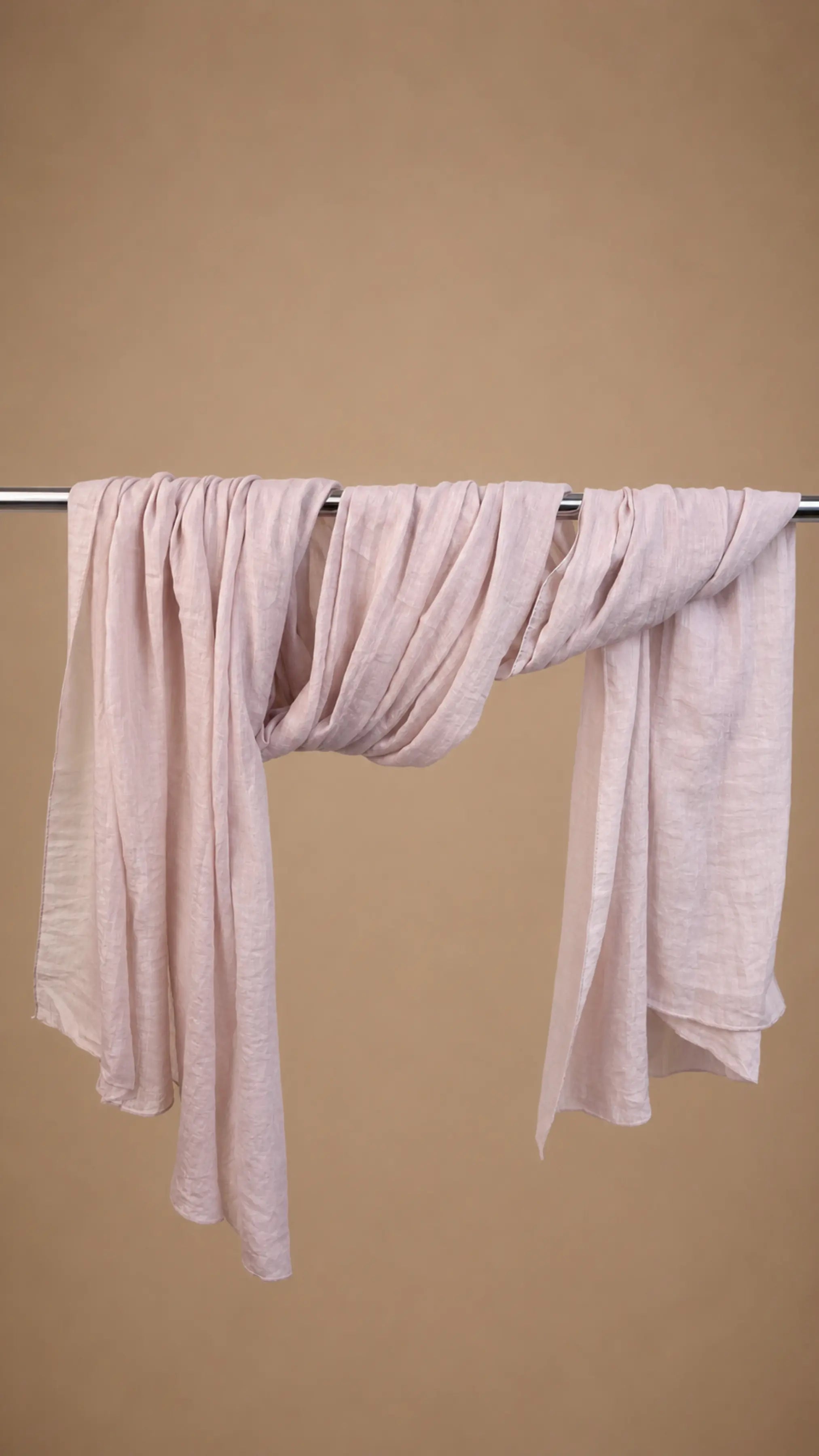 Zer Mocha Cotton Shawl - Powder