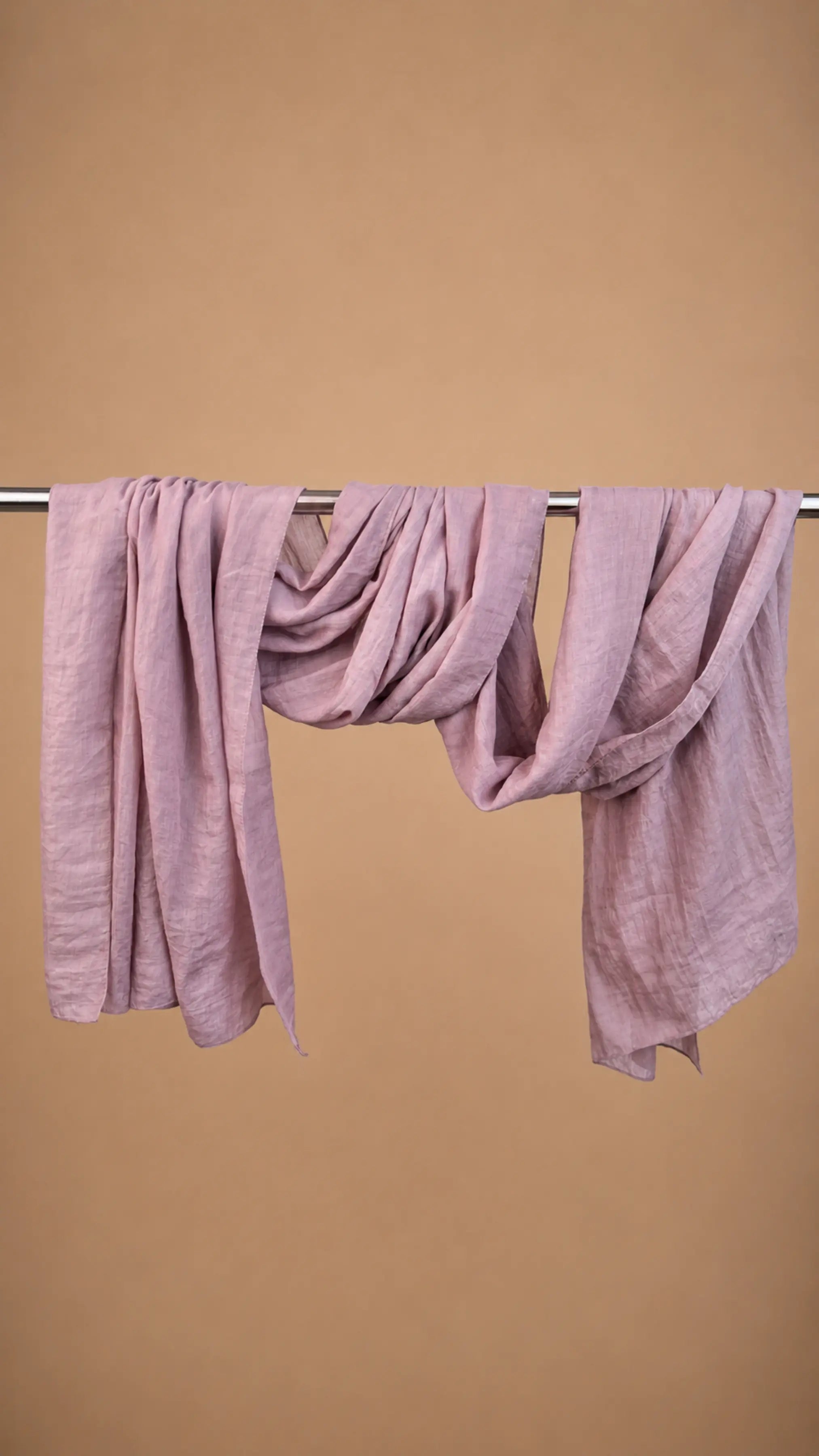 Zer Mocha Cotton Shawl - Powder Lilac