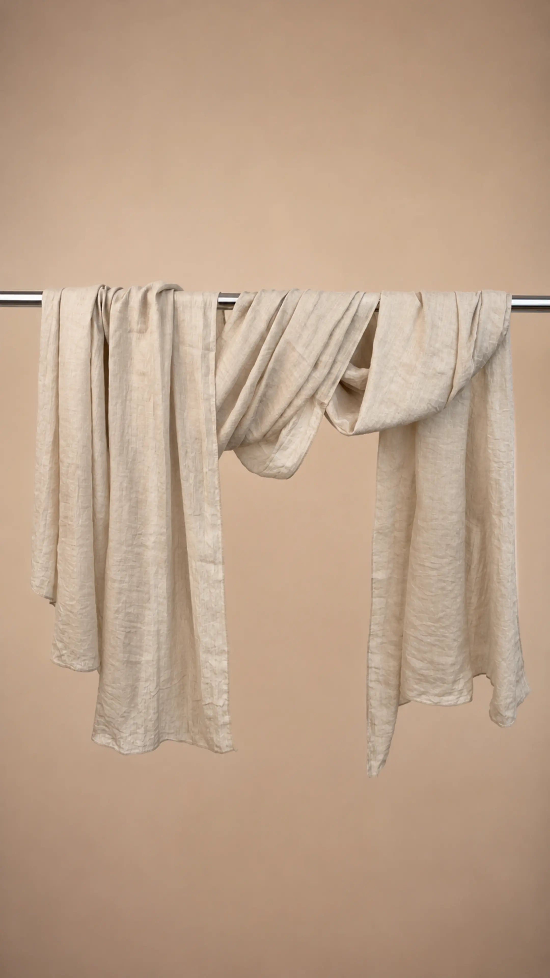 Zer Mocha Cotton Shawl - Sand Beige