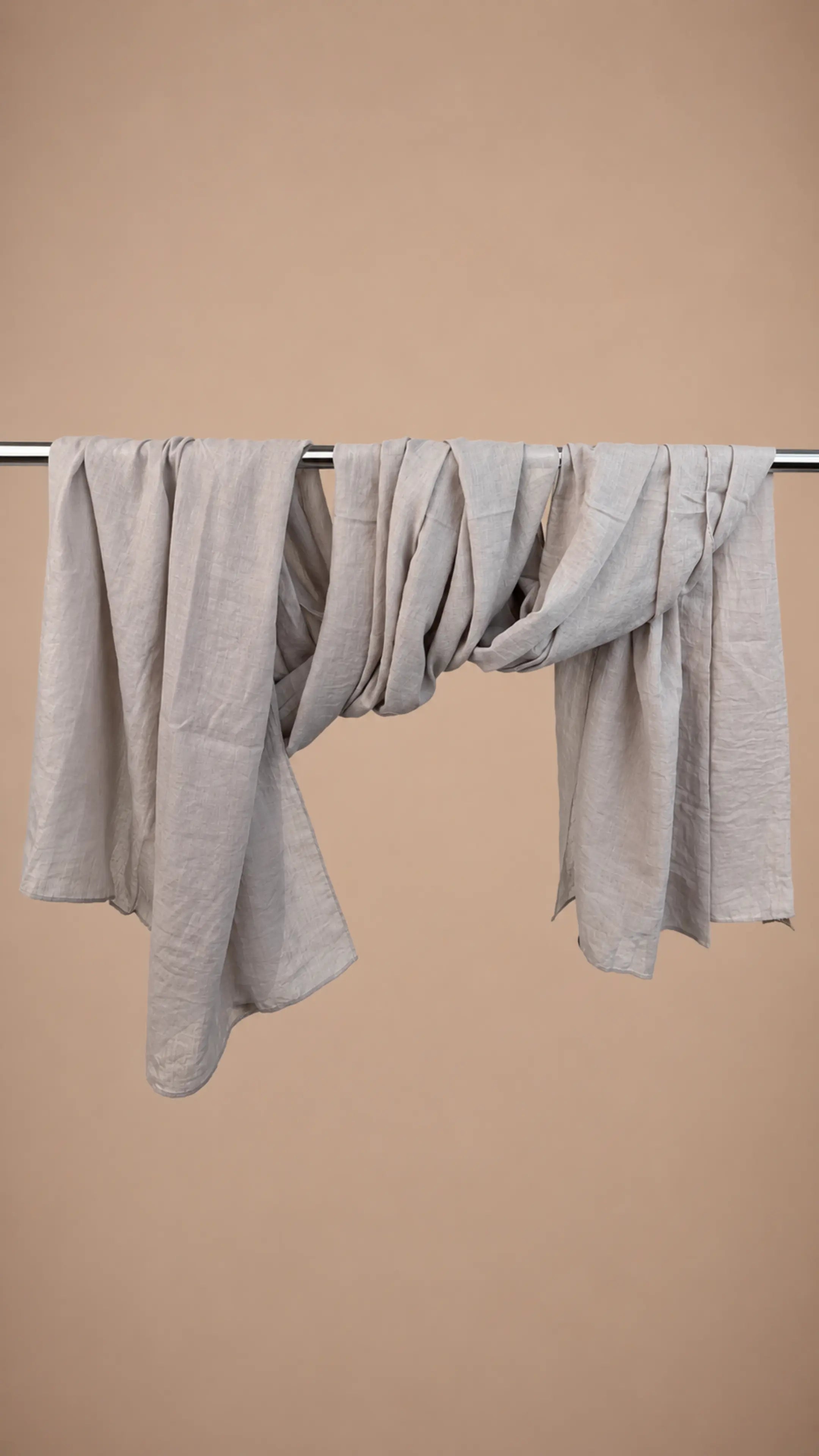 Zer Mocha Cotton Shawl - Warm Gray