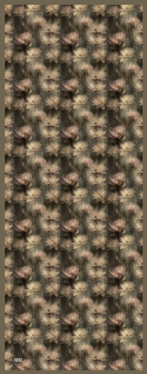 Zer Rami Lilium Cotton Shawl - Mocha Brown