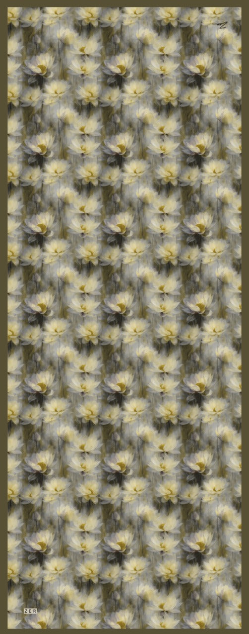 Zer Rami Lilium Cotton Shawl - Olive