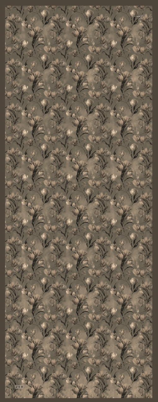 Zer Rami Petaline Cotton Shawl - Mocha