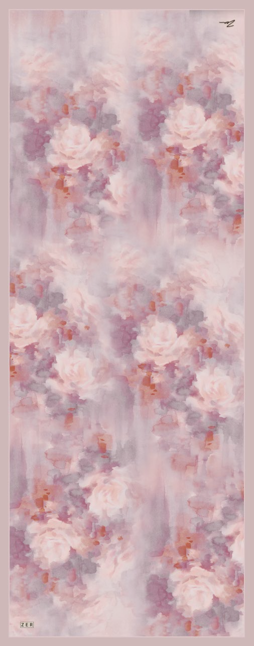 Zer Rami Rosarium Cotton Shawl - Pink
