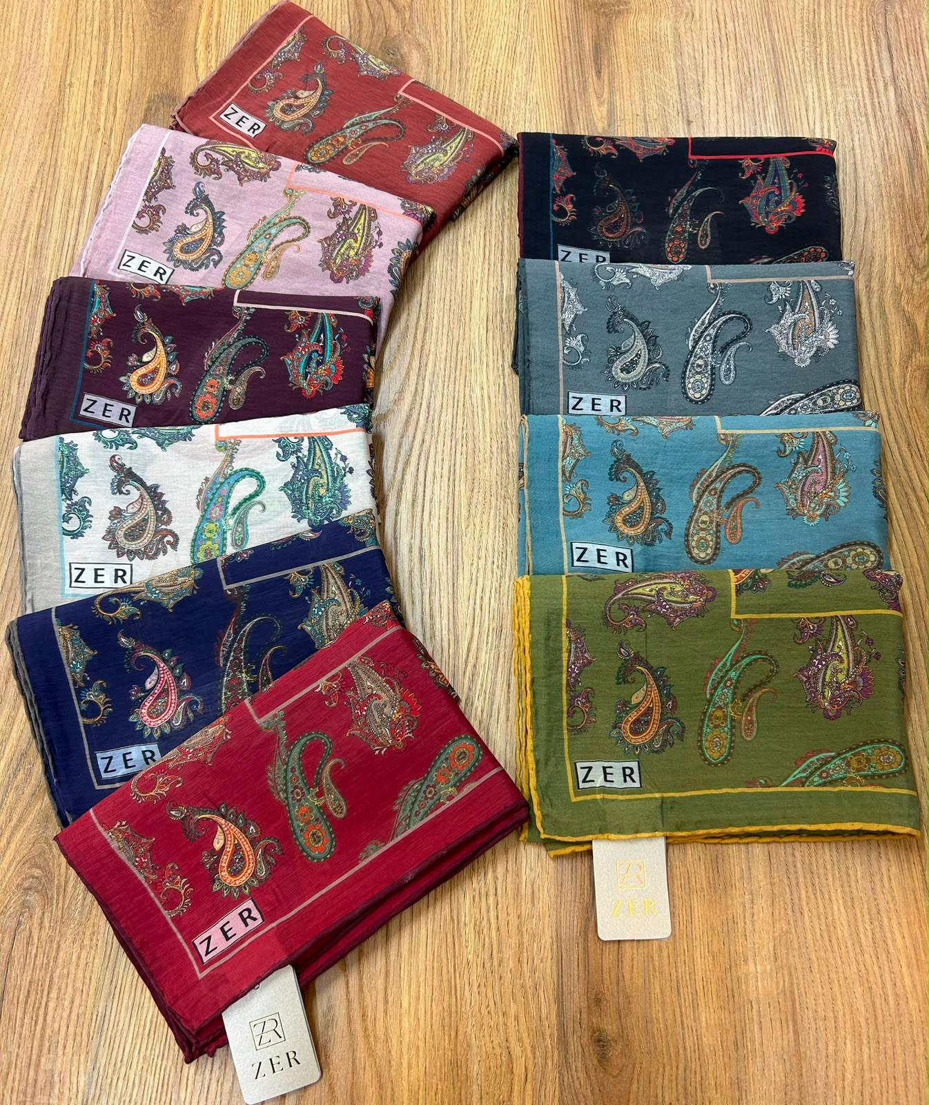 Zer Silky-Look Modal Paisley Scarf