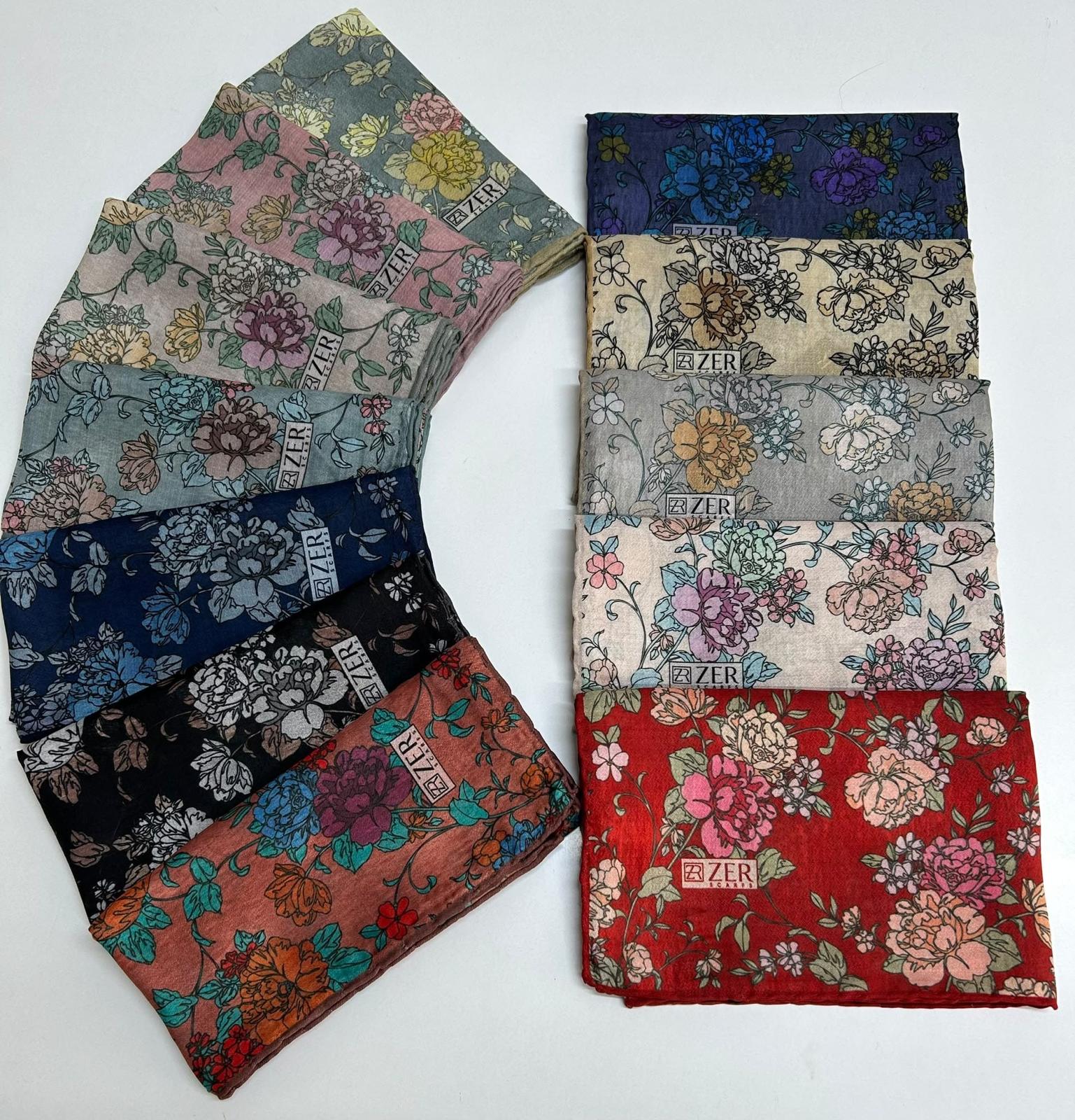 Zer Vintage Botanical Scarf